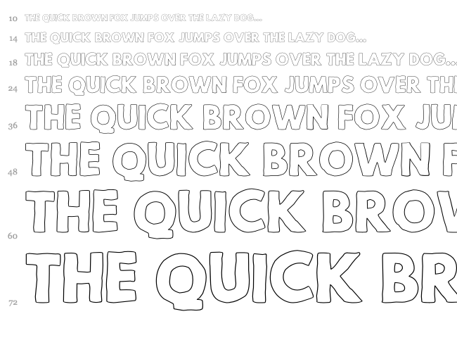 Mild Life font waterfall
